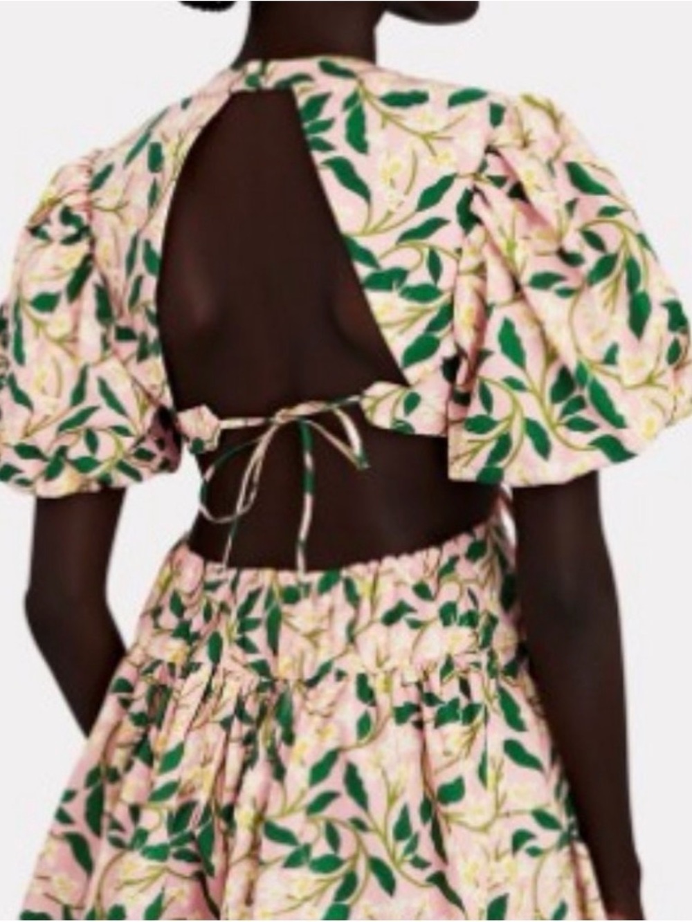 Agua Bendito Verao Dos Gardenia Rosa Open Neck Dress 10048 Size Medium
